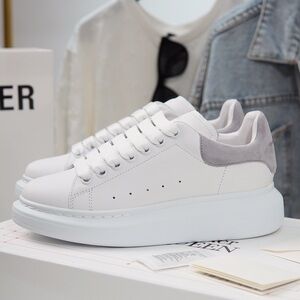 McQueen Classic White Gray Tail Sneakers